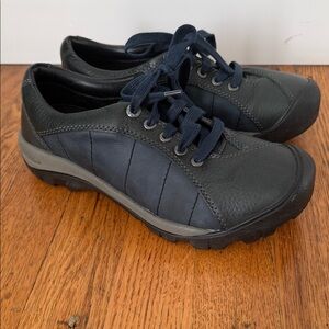 KEEN Women's Presidio Blue Leather Lace-Up Walking Hiking Shoe Sneaker US Sz 8